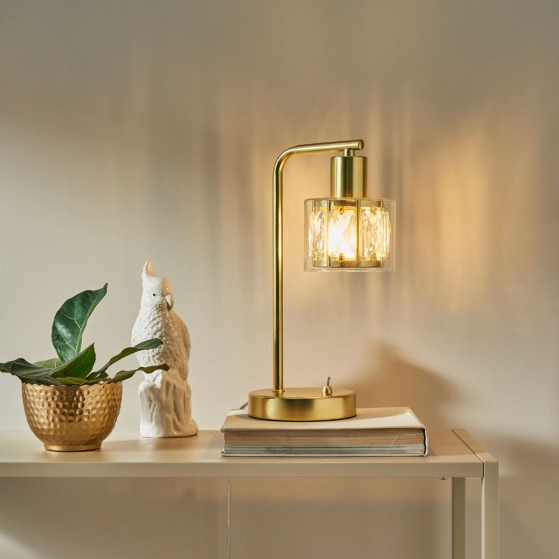 Elmo bordlampe 1 x E14 i guld