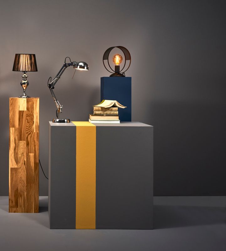 Gillenia bordlampe 1 x 60 W E27 sølv