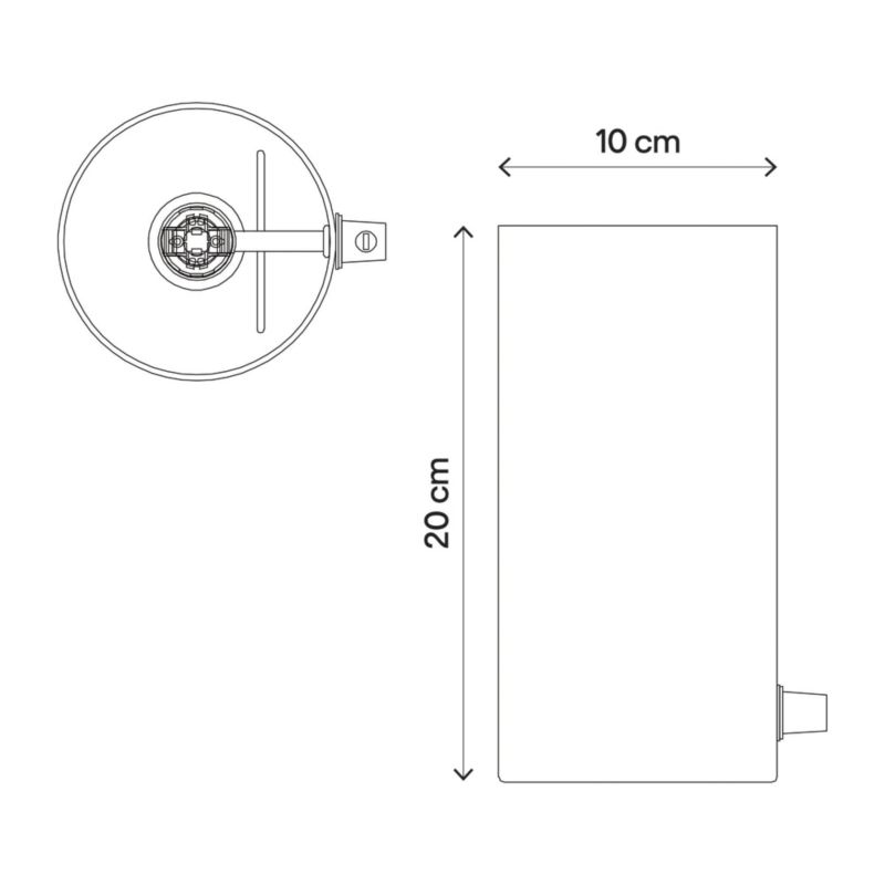GoodHome Singou bordlampe 1-punkts E14 hvid