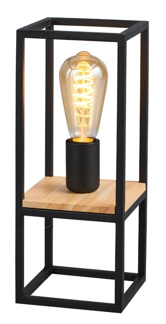 Libertad bordlampe 1 x E27 i sort-træ