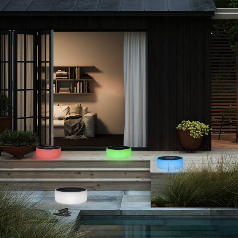 Paraty hvid solcellebordlampe