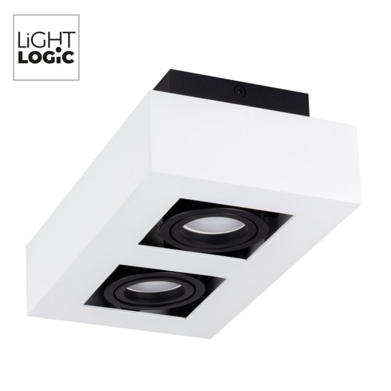 LightLogic LL CEILING LAMP 02W 31383 dobbelt overflademonteret loftlampe 1 stk.