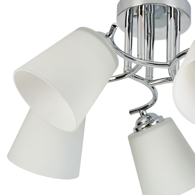 Loftslampe Milagro Pafos 5 x E27 Krom
