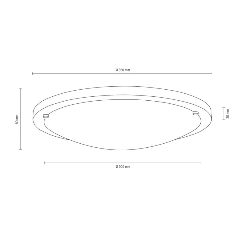 Spot Light loftlampe 1xLED 13W klassisk kombination af grå beton og hvidt glas, polsk producent, 1 stk.