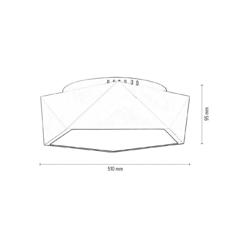 SPOT Light loftlampe 1xLED 24W klassisk hvid i minimalistisk stil fra polsk producent, 1 stk.