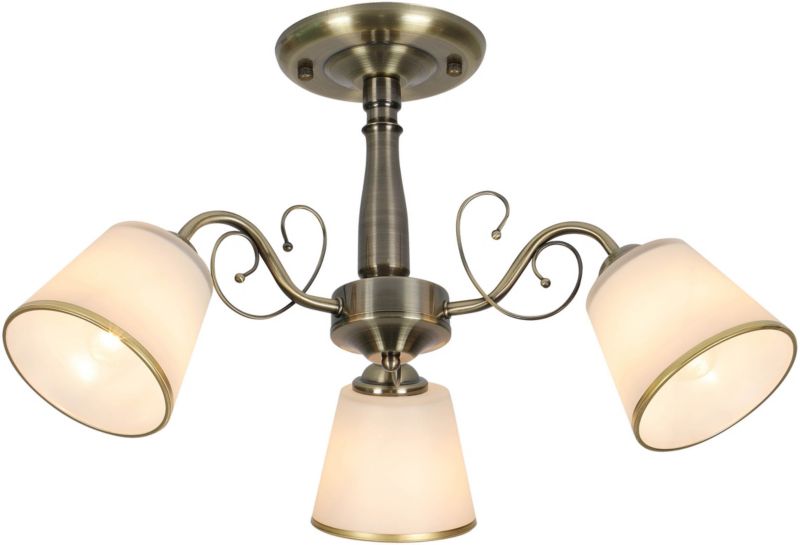 Loftslampe Lysekrone Losanna 3-Punkts E14 Patina