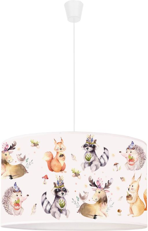 Hængelampe 1 x E27 Skovdyr Multicolor 35 cm