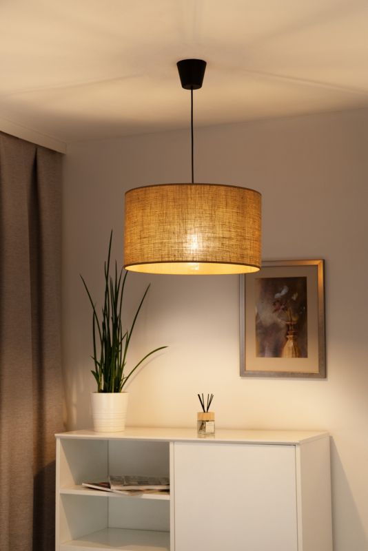 Duolla 1 x E27 hængelampe i jutestof