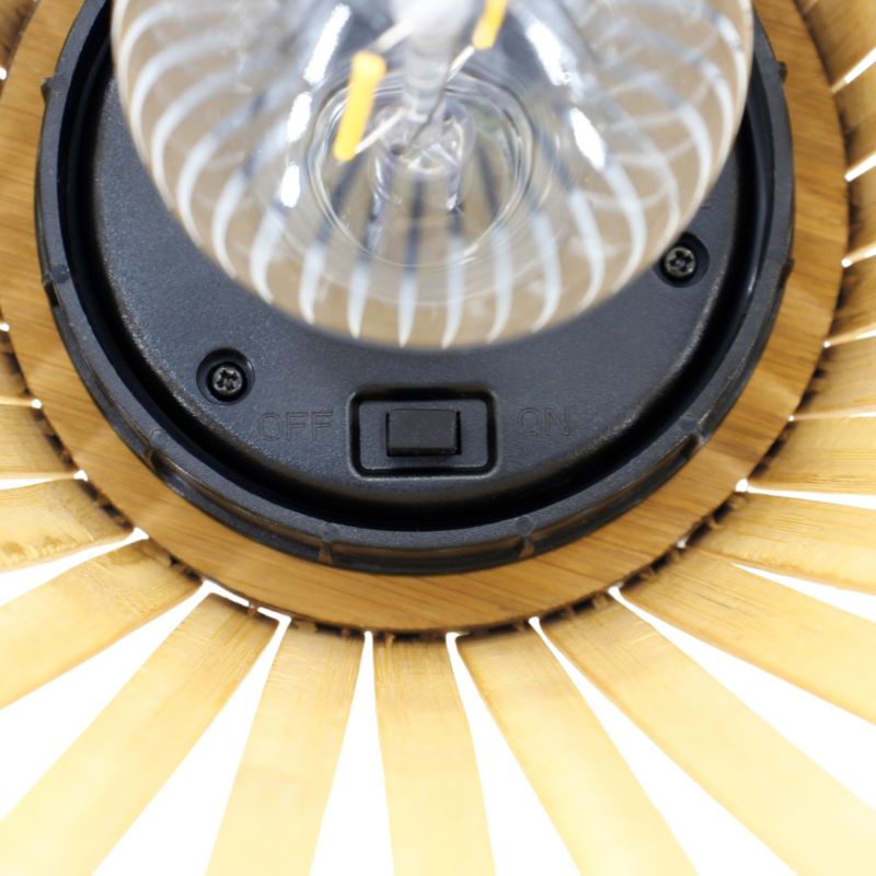Solarhængelampe Bamboo 3000 K IP44