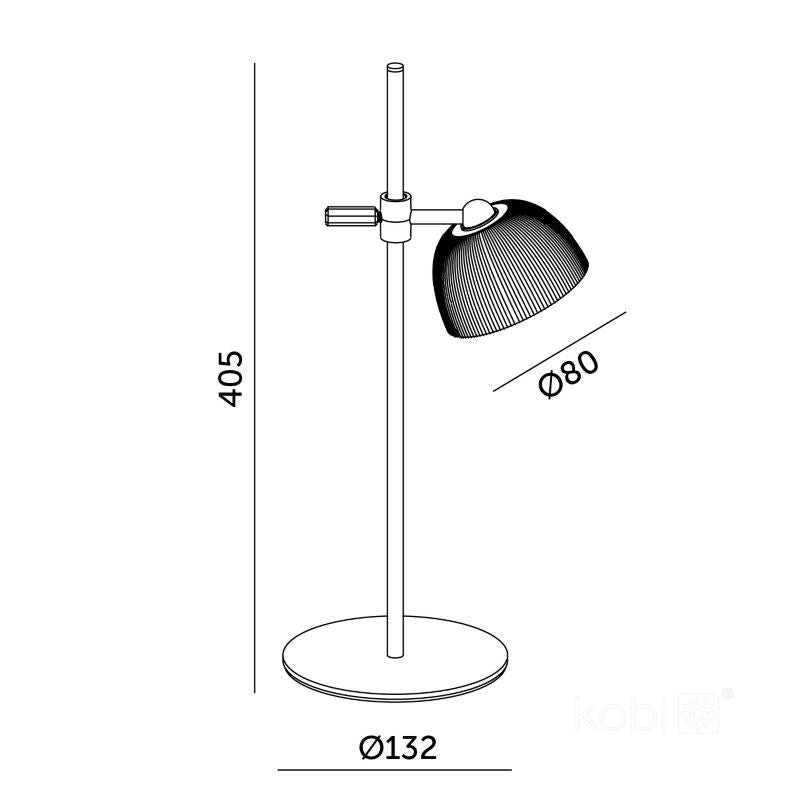 LED skrivebordslampe Kobi Orbi 2,5W CCT grå 1 stk.