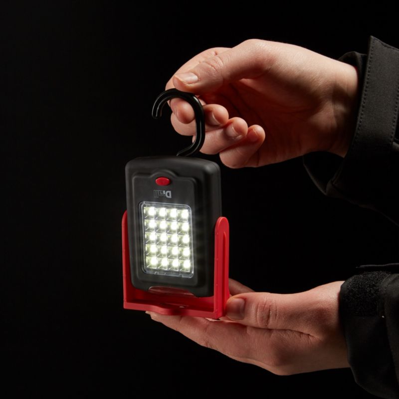 Diall lampe 20 LED rød 150 lm 3 AAA