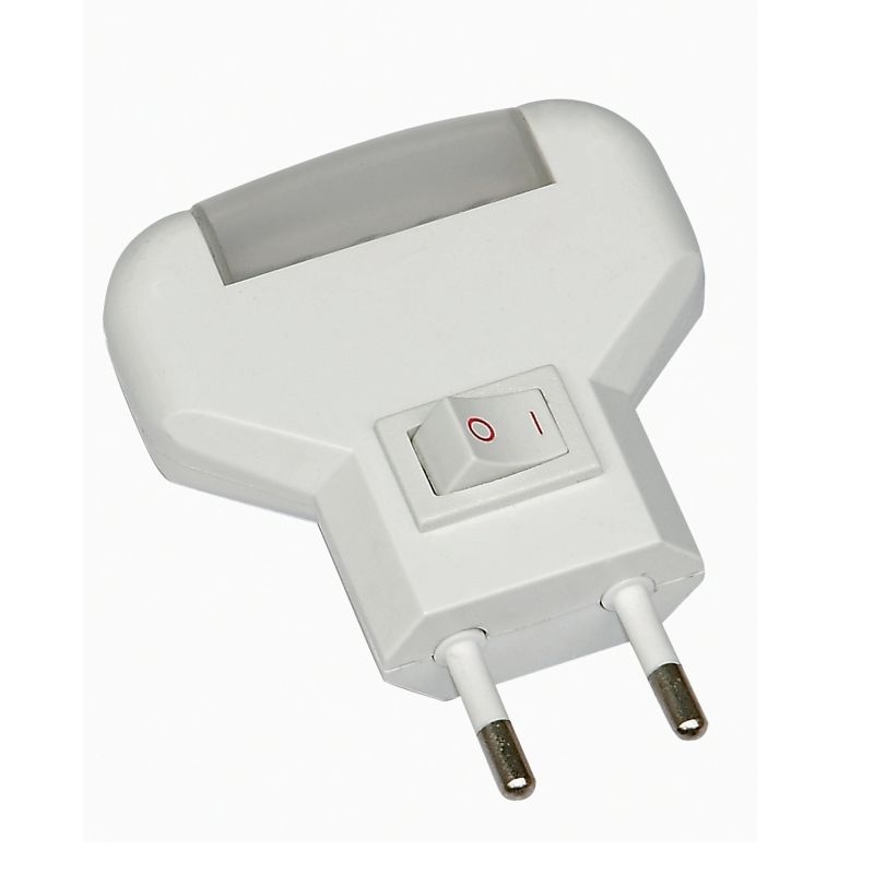 LED-lampe DPM Solid 0,12 W med tænd/sluk-knap i hvid