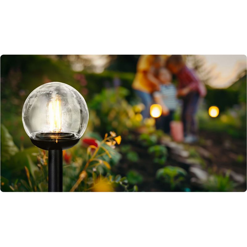 Ilumen solcellelampe til jordindsætning 39 cm LS-103, 4 stk.