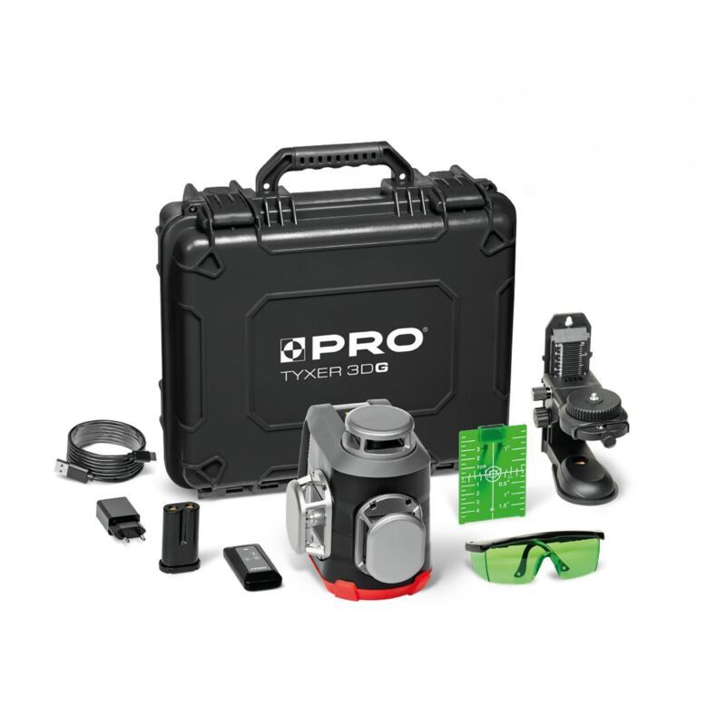 Laser PRO TYXER 3DG sæt grøn