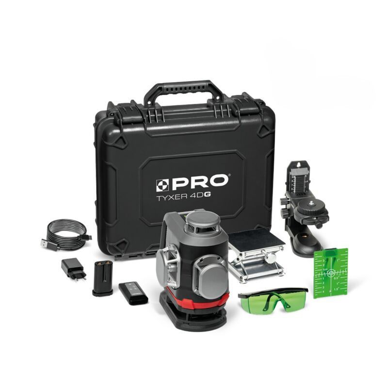 Laser PRO TYXER 4DG grøn sæt