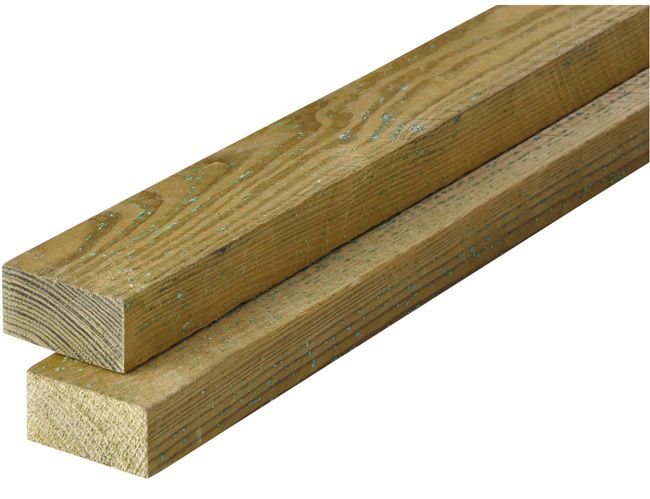 Impregneret lægte 25 x 50 x 3000 mm