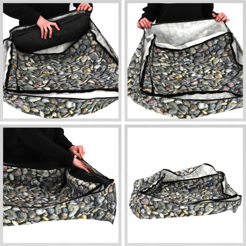 KADAX hunde- og kattehule stofsofa 80 x 70 cm brun 1 stk.