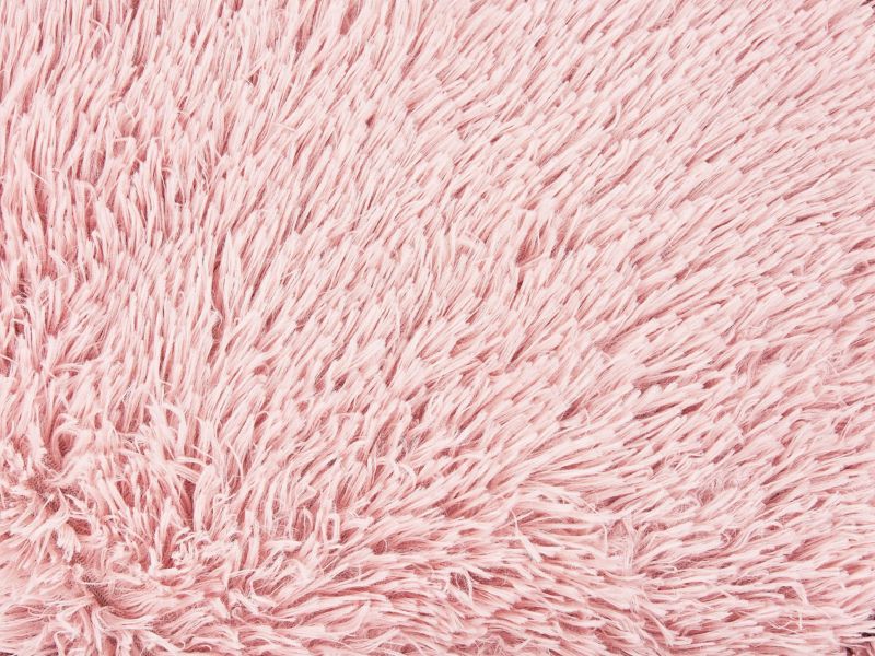 Kulu hunde- og kattehule i kunstpels, pink, 1 stk.