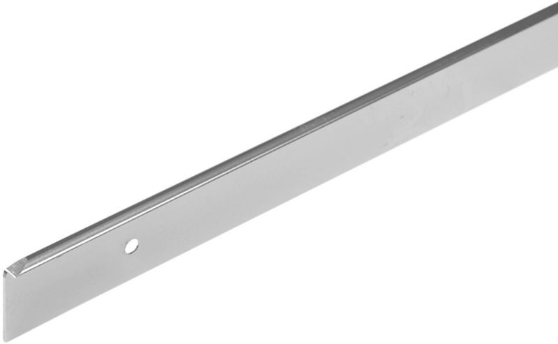 Cezar aluminiumsramme til bordplader, venstre, 22 mm, sølv