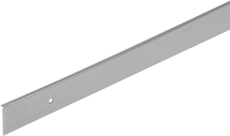 Aluminiumsramme til Cezar bordplader, højre side, 22 mm, sølv