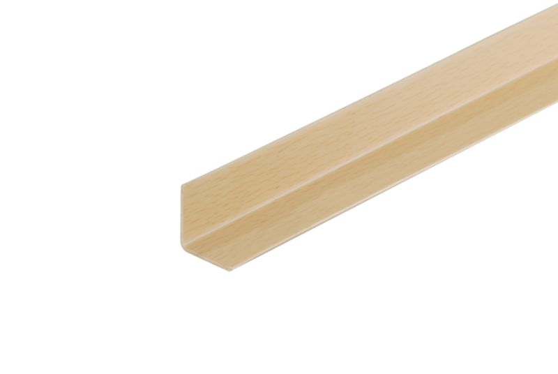 Hjørneliste 25 x 25 mm lys bøgetræ 2,75 m