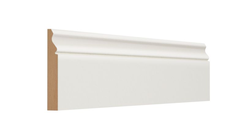 MDF-maskeringsliste 18 x 69 x 2100 mm ogee hvid