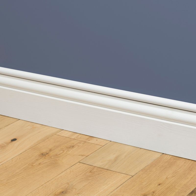 Halvrund kabelkanal D-line 16 x 8 x 1000 mm hvid