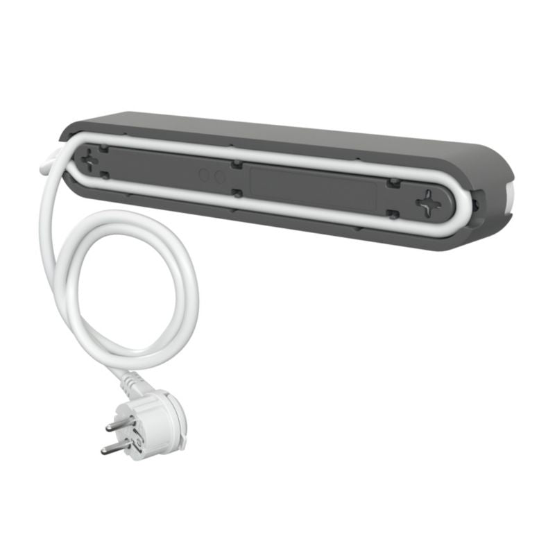 Jacobsen forlængerledning med 4 jordede stik og tænd/sluk-knap