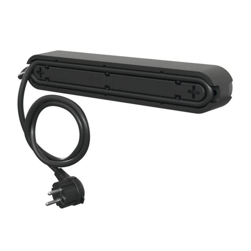 Jacobsen forlængerledning med 4 stik, afbryder og jordforbindelse