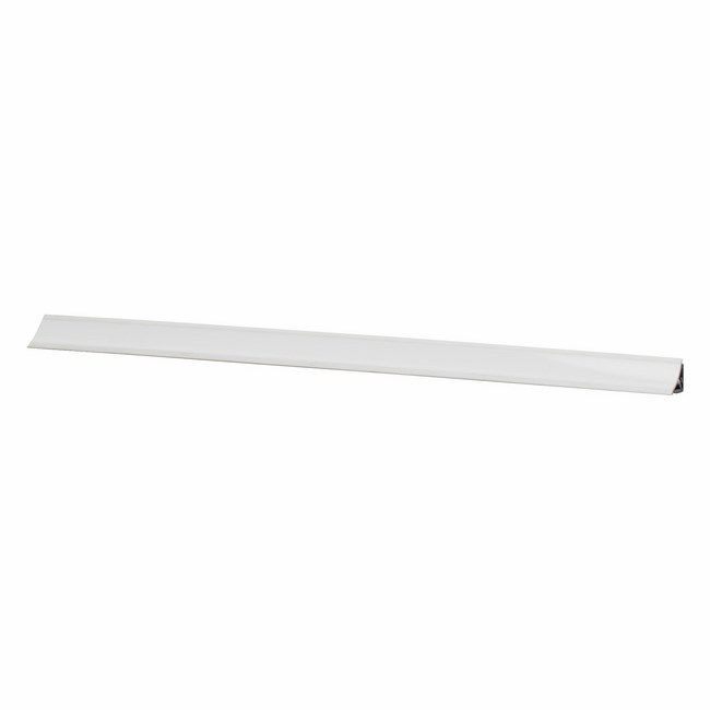 Indvendig hvid PVC-kantliste til bordplade Salag 1,4 x 300 cm