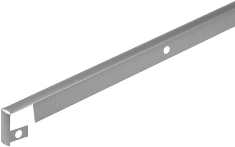 Skarvlist til bordplader Cezar aluminiumsramme 22 mm sølv