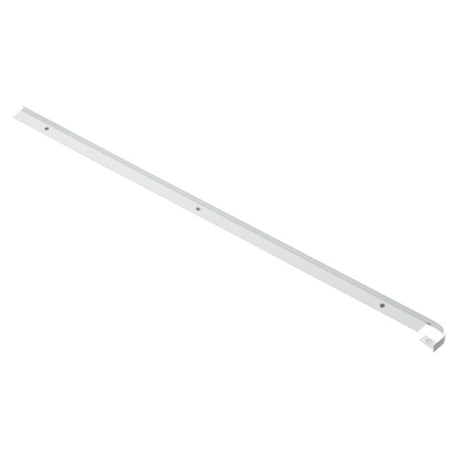 Skarmsliste til bordplader Cezar aluminiumsramme 28 x 600 mm hvid