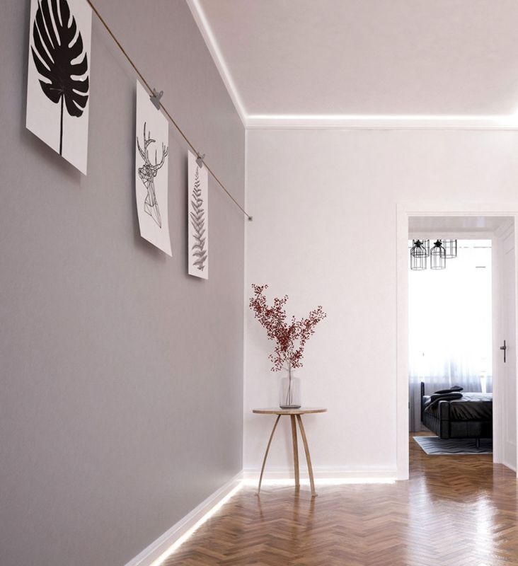 Maskerende afslutningsliste i MDF Foge LED LB3 100 x 30 x 2000 mm