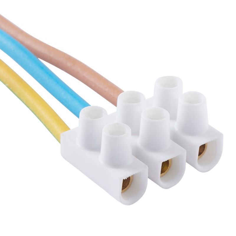 12-polet klemrække Diall 2,5 mm 3 A hvid