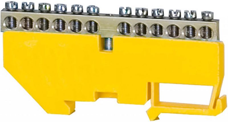 Gul nulskinne til el-installation