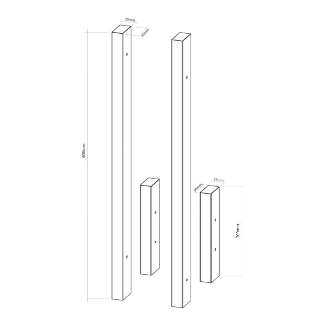 Monteringslister til opvaskemaskine GoodHome Cicely Slimline 45 cm