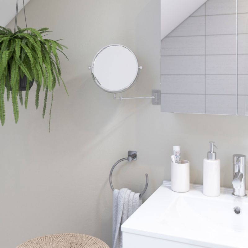 Rundt Hayle-spejl 22,5 x 31 cm med vægmontering