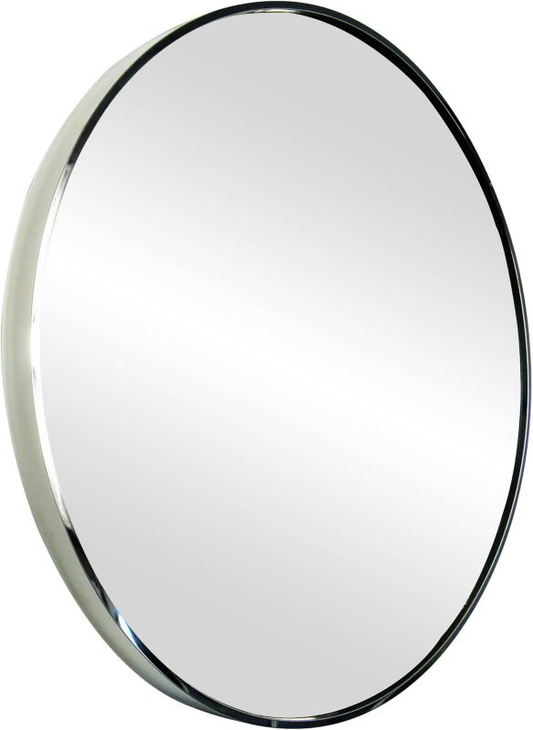 Rundt spejl Sepio 60 cm inox højglans