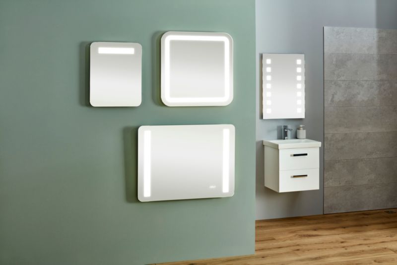 Rektangulært spejl Cooke&Lewis Colwell 50 x 40 cm med LED-belysning