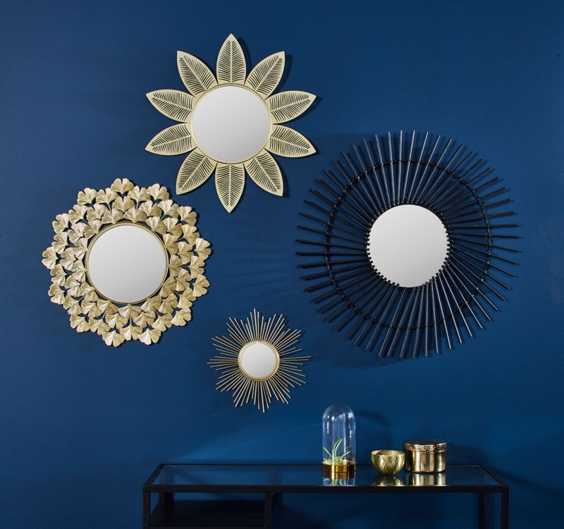 Splendid Birma spejl 70 cm sort