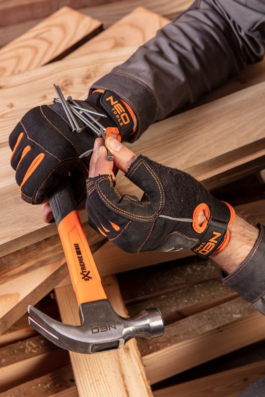 NEO TOOLS snedkerhammer 450 g i orange, 1 stk.