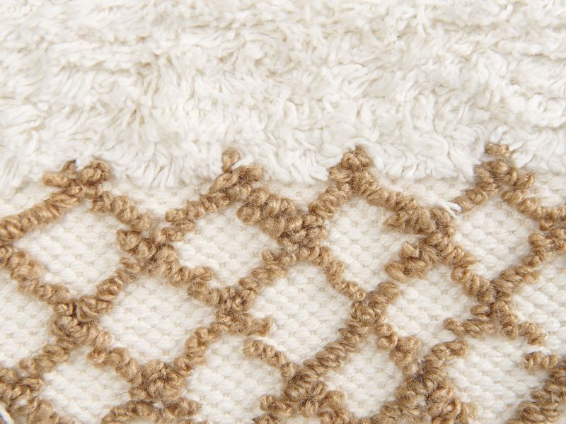 Bazdan makramé vægophæng i bomuld, beige, 1 stk.