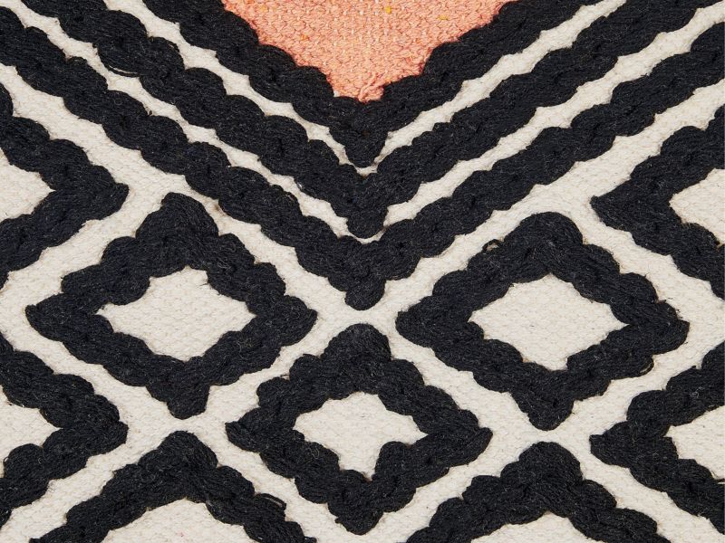 Gojra vægmakrame i bomuld, orange, 1 stk.