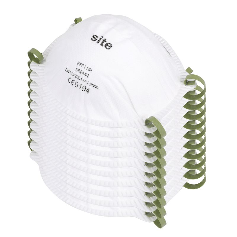 Site FFP1 beskyttelsesmaske 10 stk.