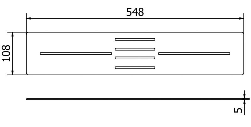 Maskeringsliste til Mexen Toro brusekar i guld 100-120 cm, 1 stk.