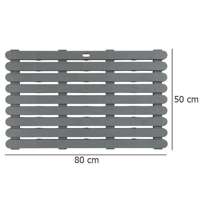 Antiskridmåtte 50x80 cm Grå til Badekar og Sauna 1 stk.
