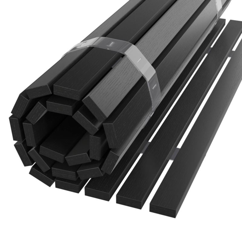 GoodHome Caledon bambusmåtte 50 x 70 cm sort