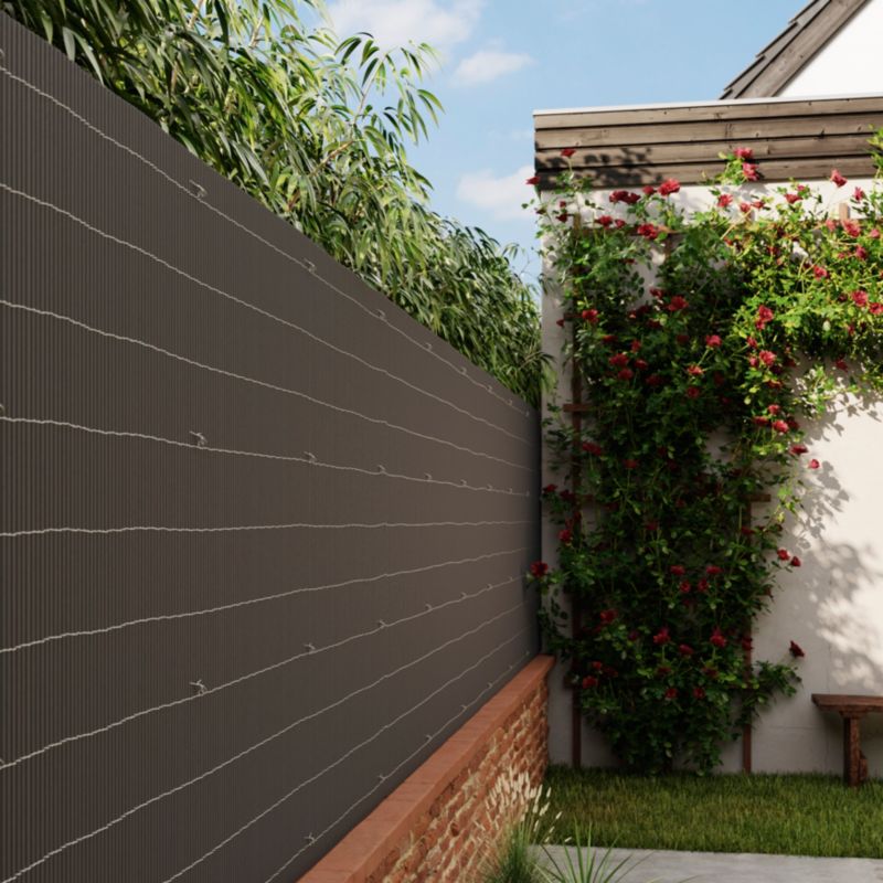 Eco-måtte 100 x 300 cm genanvendt grå