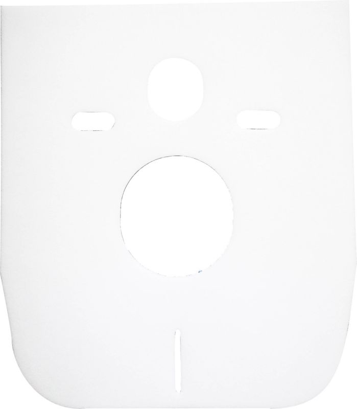 Hvid isoleringsmåtte til væghængt toilet/bidet