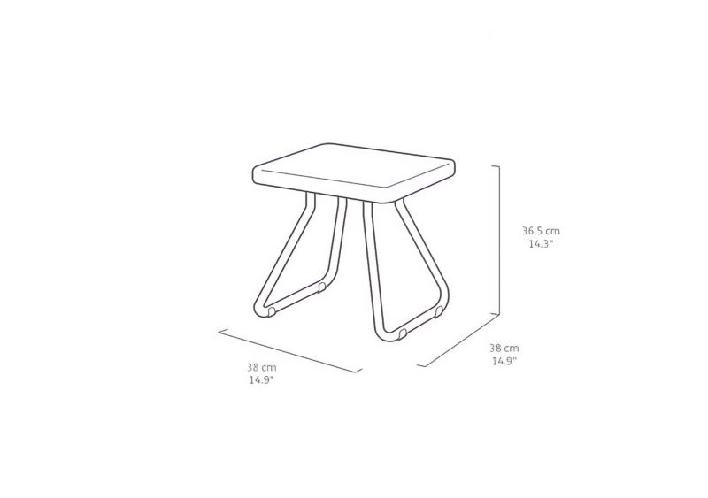 Keter Rio Patio havemøbelsæt til 2 personer i brun, 1 sæt